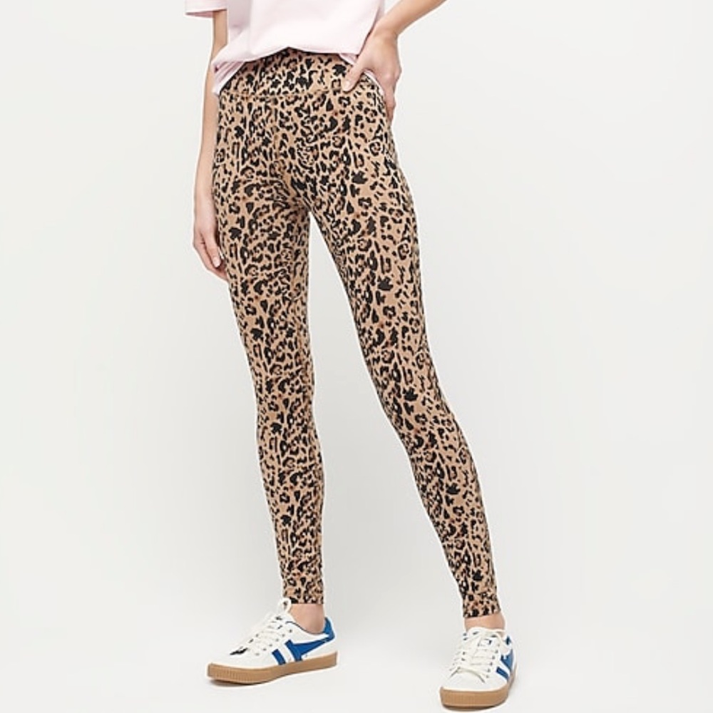 J. Crew High Rise Leggings in Leopard